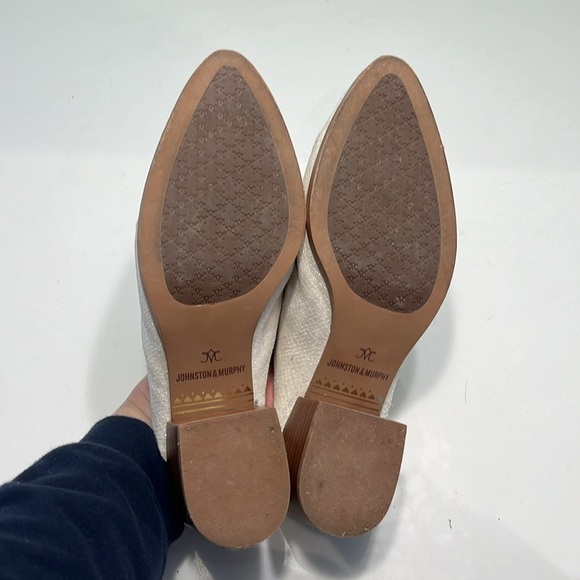 Johnston & Murphy slide on. White with a small amount of sparkle! - Picture 3 of 6